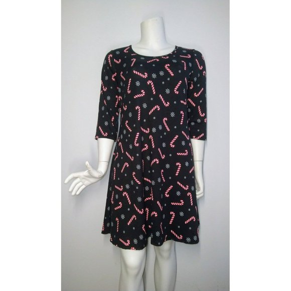 Holiday Christmas cheer Tunic Dress Plus sizes 1X-2X-3X - Picture 2 of 8